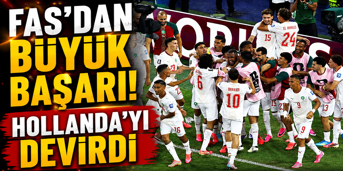Fas penaltılarda Hollanda'yı devirdi!