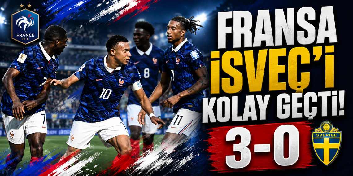 Fransa, İsveç'i Kolay Geçti