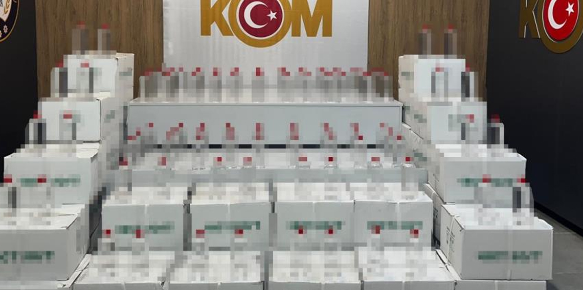 Samsun'da 900 litre kaçak etil alkol ele geçirildi