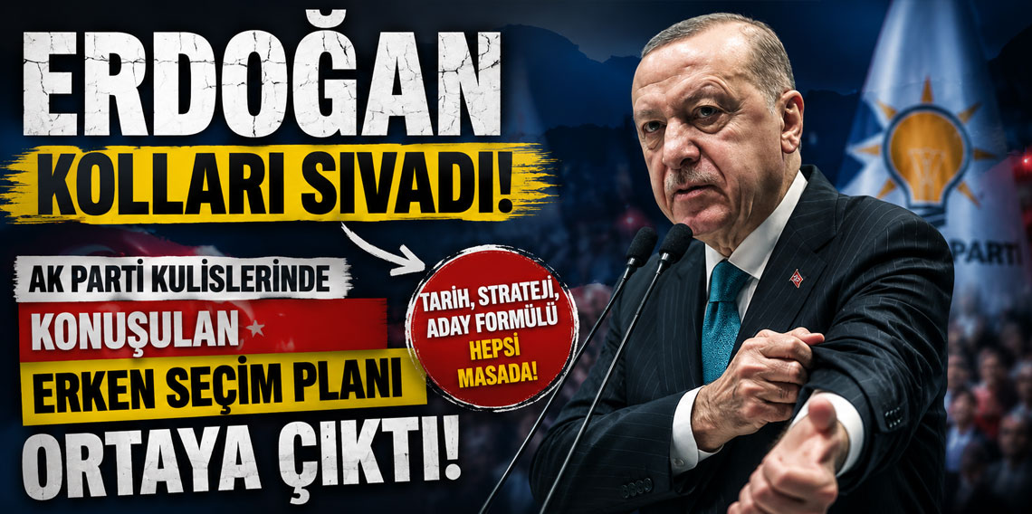 Erdoğan kolları sıvadı! AK Parti kulislerinde konuşulan erken seçim planı ortaya çıktı!