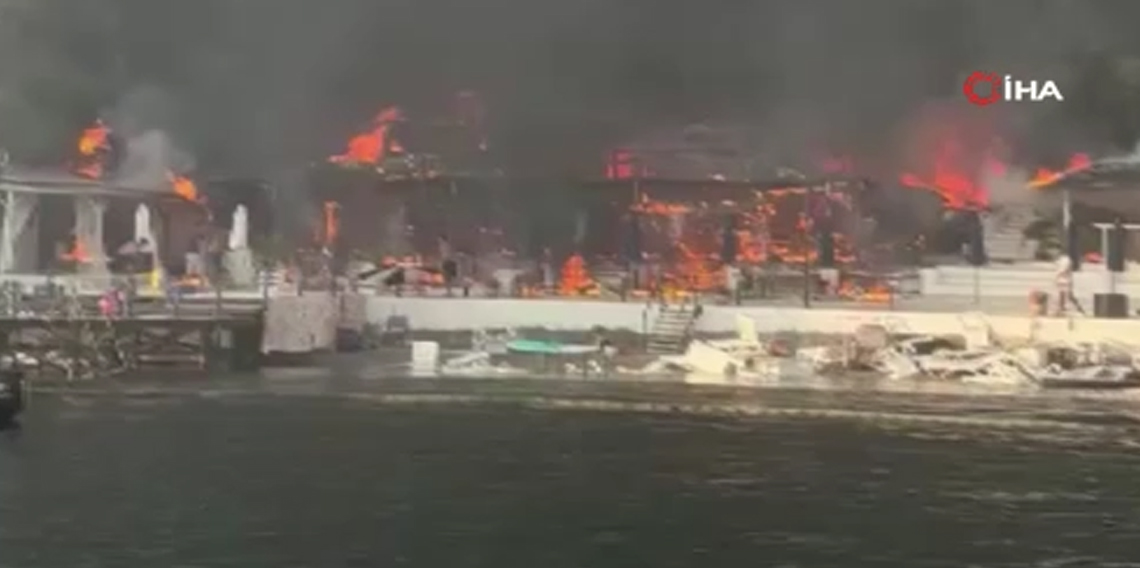 Büyükada Viranbağ Plajı’nda yangın
