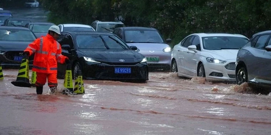 Çin'de sel felaketi! 5 kişi hayatını kaybetti