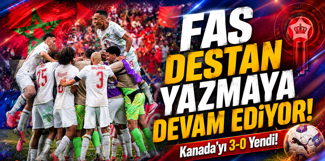 Dünya Kupası'nda ilk çeyrek finalist Fas