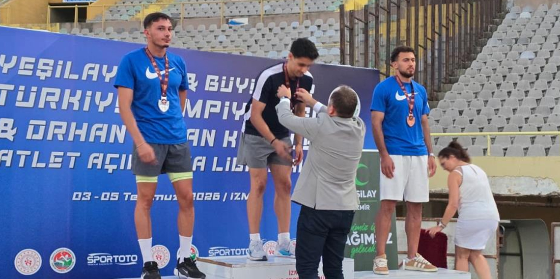 Aydınlı milli atlet, Türkiye şampiyonu oldu