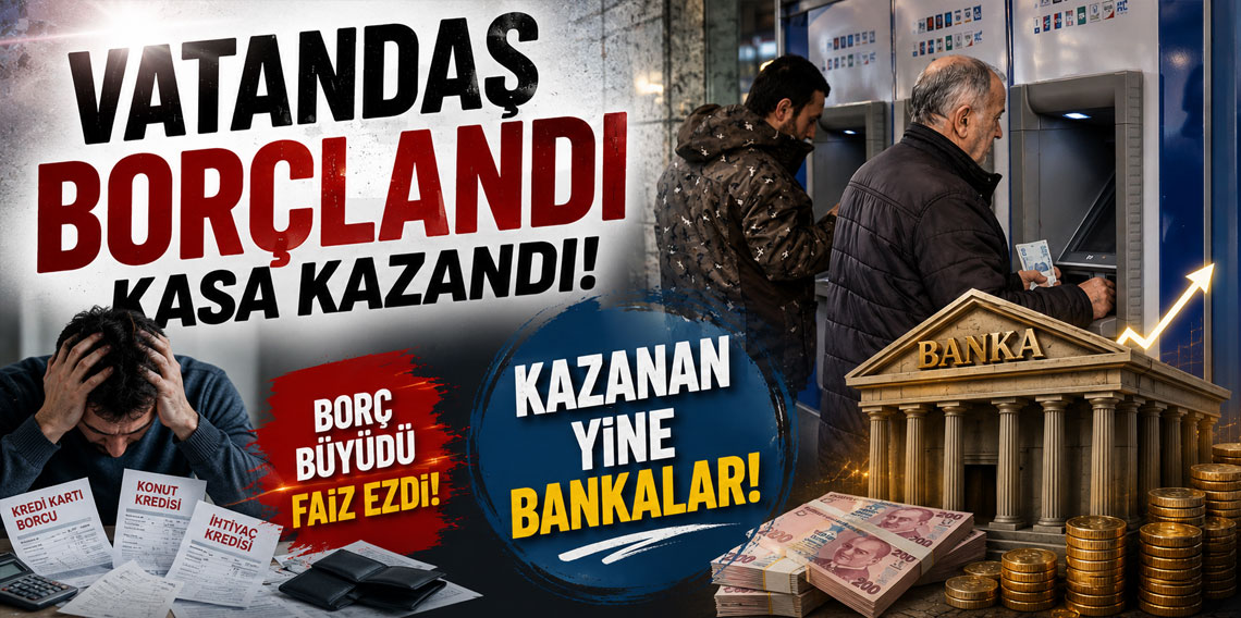 Vatandaş borçlandı kasa kazandı! Kazanan yine bankalar!