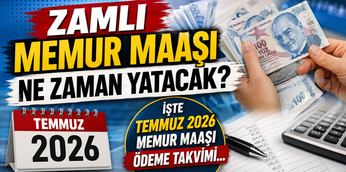Zamlı memur maaşı ne zaman yatacak? İşte Temmuz 2026 memur maaşı ödeme takvimi