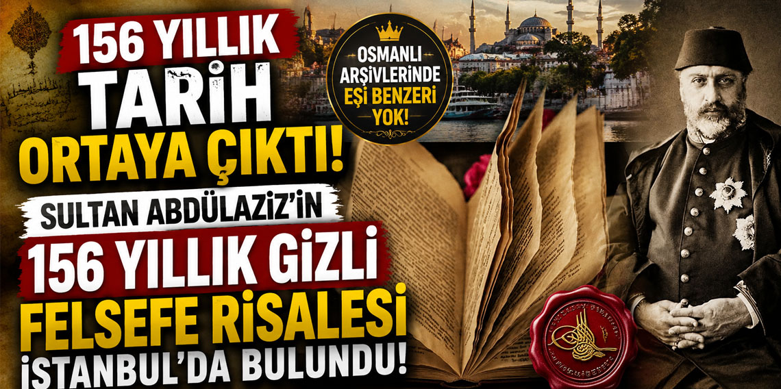 Sultan Abdülaziz'in 156 yıllık gizli felsefe risalesi İstanbul'da bulundu
