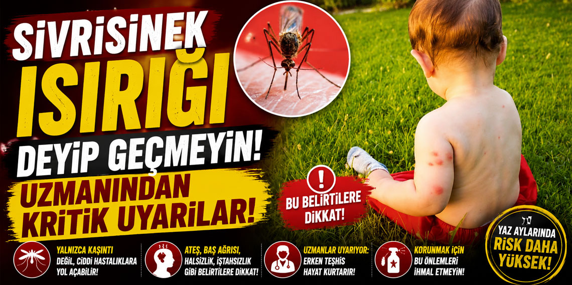 Sivrisinek ısırığı deyip geçmeyin! Uzmanından kritik uyarılar!