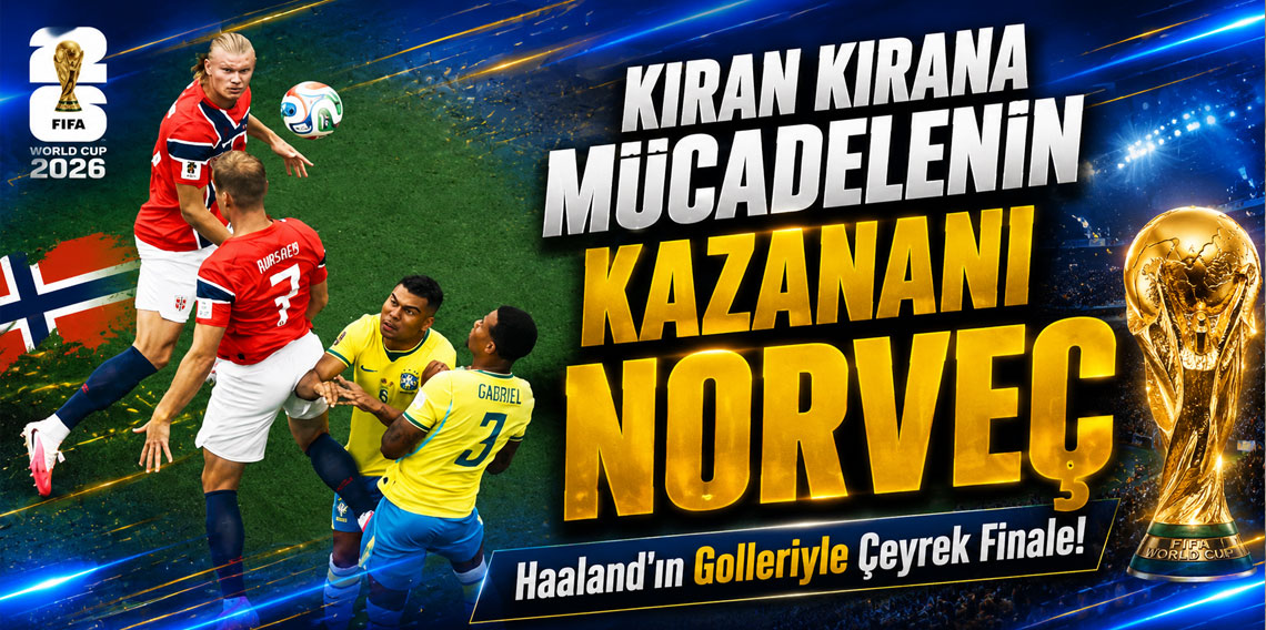 Haaland Norveç'i Çeyrek Finale Taşıdı