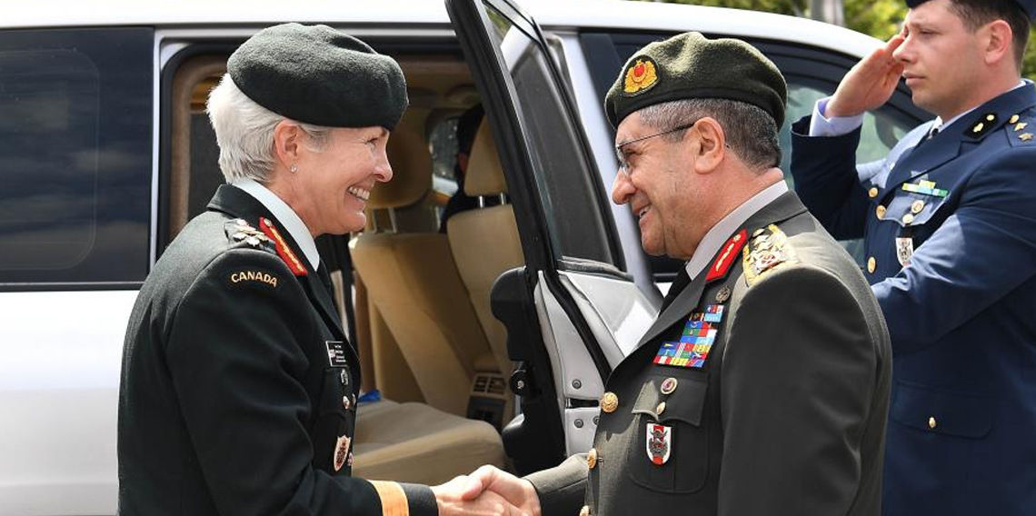 Genelkurmay Başkanı Bayraktaroğlu, Kanadalı mevkidaşı Carignan ile görüştü