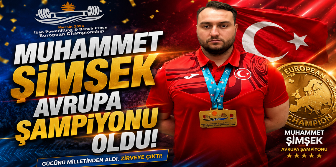 Samsunlu Muhammet Şimşek, Avrupa şampiyonu oldu