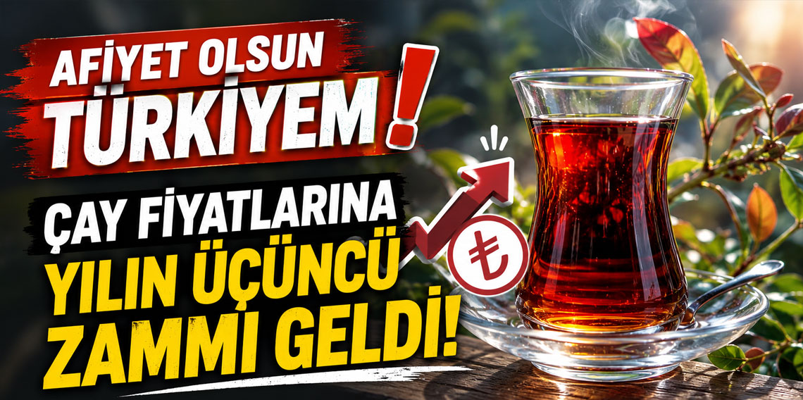Afiyet olsun Türkiyem! Çay fiyatlarına yılın üçüncü zammı geldi!