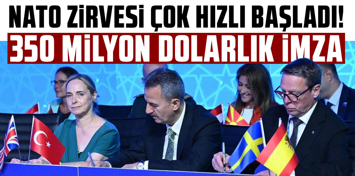 NATO Zirvesi çok hızlı başladı! Türkiye'den 350 milyon dolarlık imza