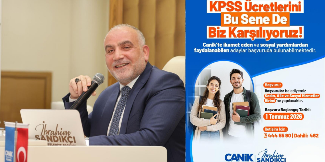 KPSS ücretleri Canik Belediyesi'nden