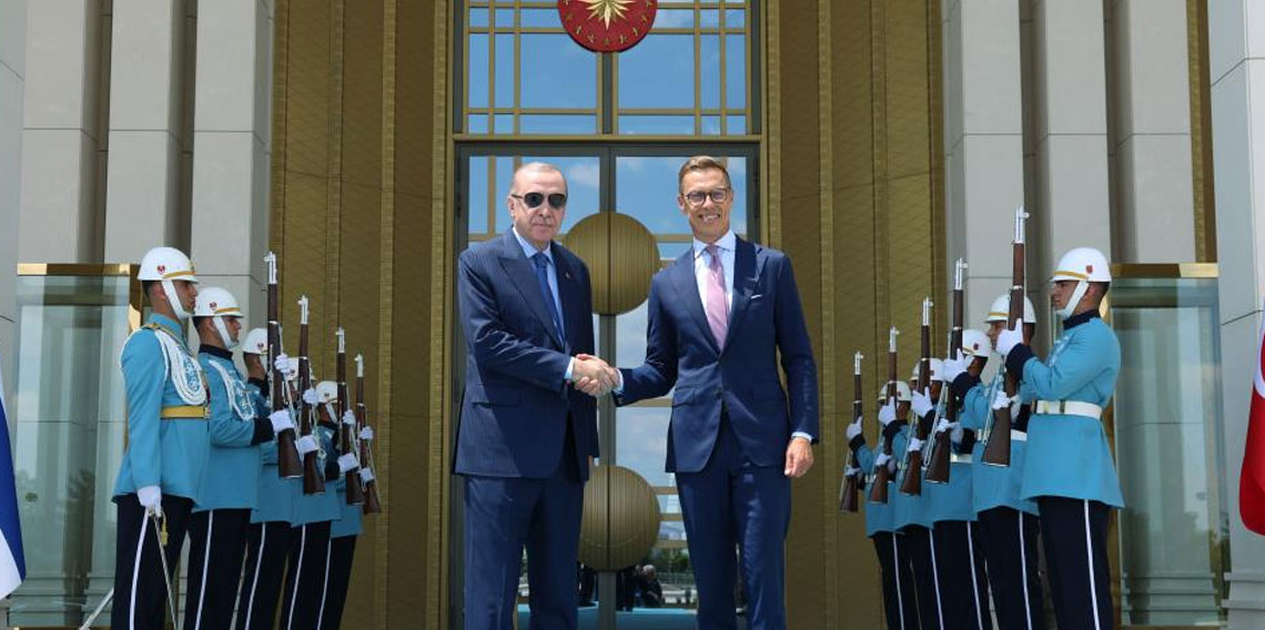 Cumhurbaşkanı Erdoğan, Finlandiya Cumhurbaşkanı Stubb ile görüştü
