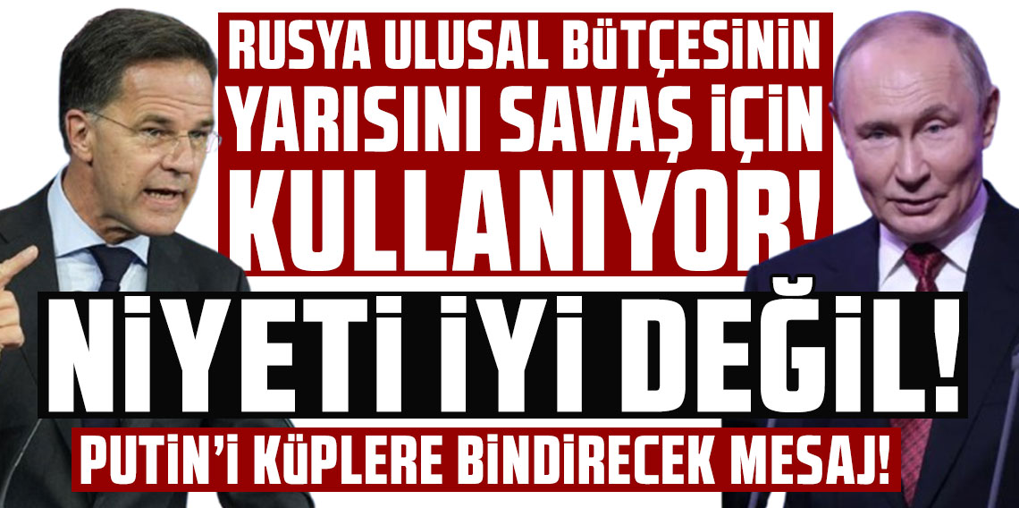 Rutte: Rusya ulusal bütçesinin yarısını savaş için kullanıyor, niyeti iyi değil