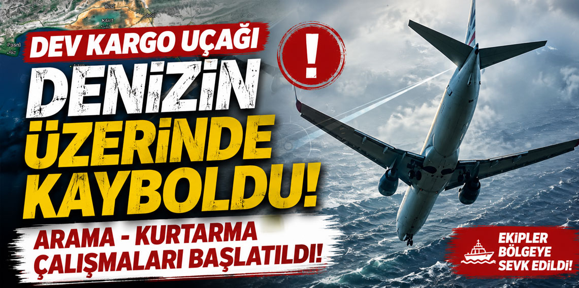 Dev kargo uçağı denizin üzerinde kayboldu! Arama - kurtarma çalışmaları başlatıldı!