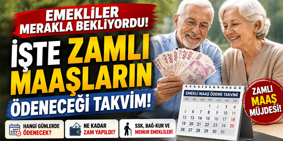 Emekliler merakla bekliyordu! İşte zamlı maaşların ödeneceği takvim!