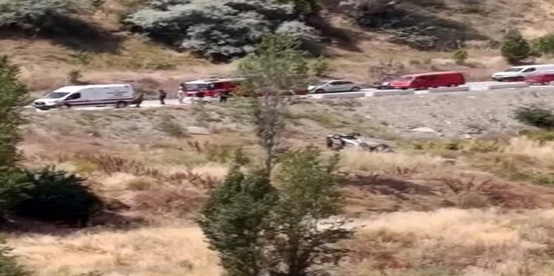 Şarampole yuvarlanan otomobilin sürücüsü yaralandı