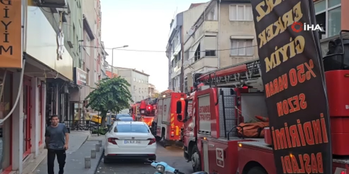 Kağıthane’de 5 katlı binada çıkan yangında 7 kişi kurtarıldı
