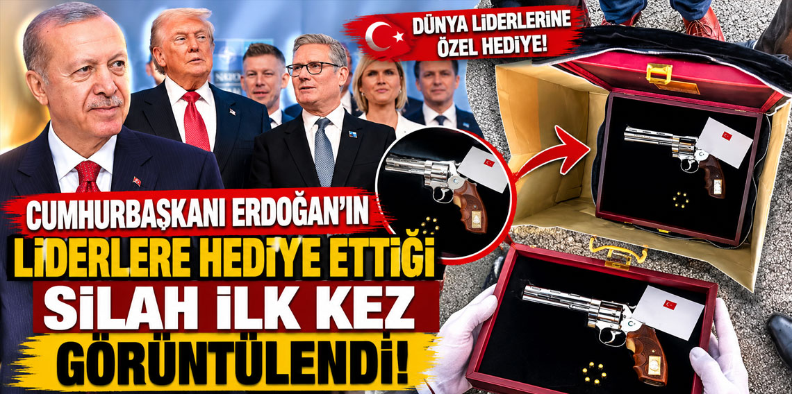 Cumhurbaşkanı Erdoğan'ın liderlere hediye ettiği silah ilk kez görüntülendi!