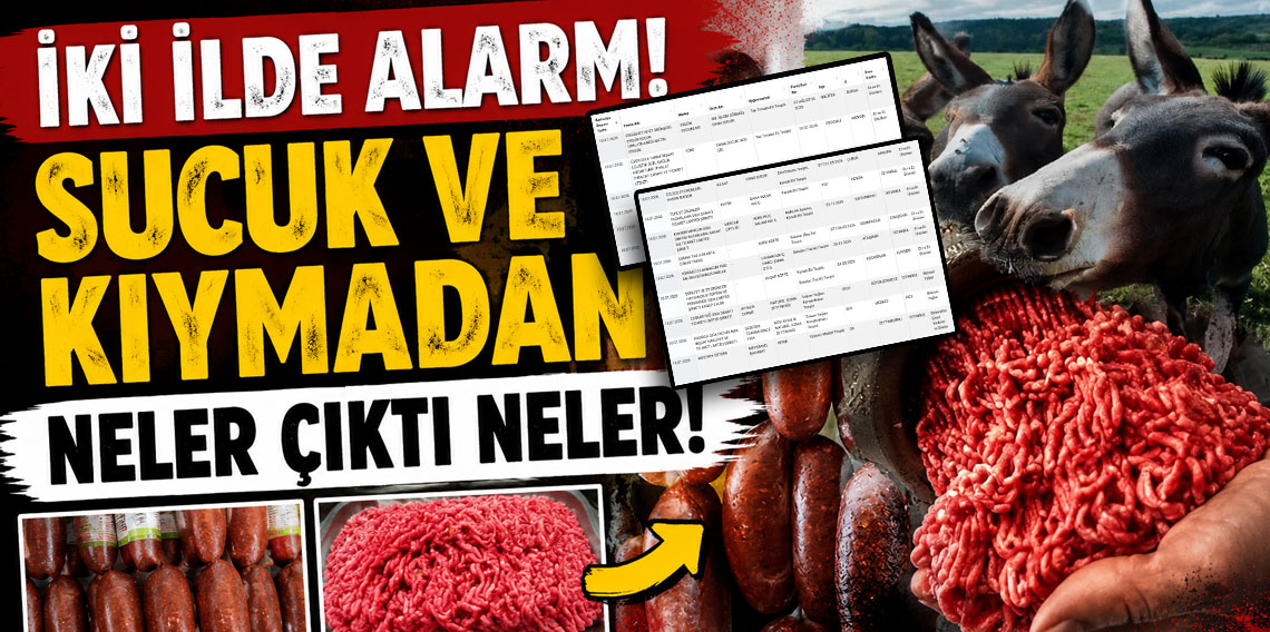 İki ilde alarm! Et ürünlerinde mide bulandıran bulgu