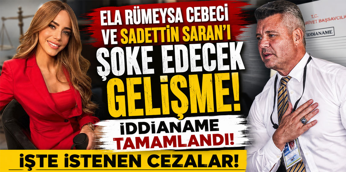Ela Rümeysa Cebeci ve Sadettin Saran hakkında iddianame tamamlandı! İşte istenen cezalar