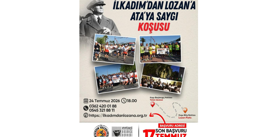 İlkadım’dan Lozan’a Ata’ya Saygı Koşusu