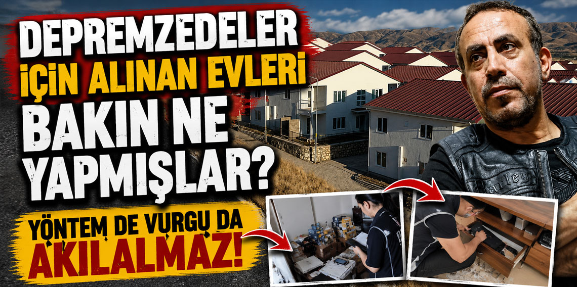 Haluk Levent'ten depremzedeler için alınan evlerle 60 milyon dolarlık vurgun