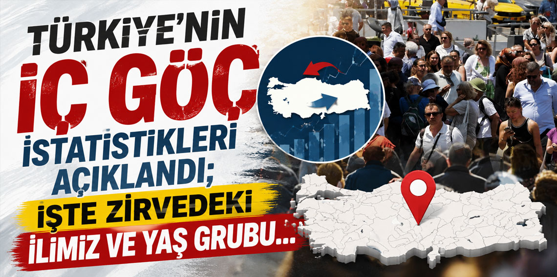 Türkiye'nin iç göç istatistikleri açıklandı; işte zirvedeki ilimiz ve yaş grubu...