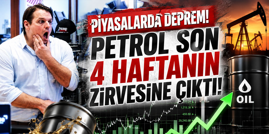 Piyasalarda deprem! Petrol son 4 haftanın zirvesine çıktı!