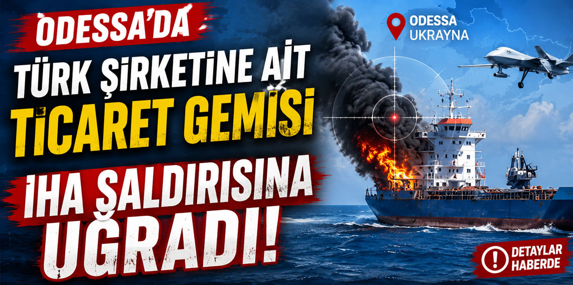 Odessa’da Türk şirketine ait ticaret gemisi İHA saldırısına uğradı!