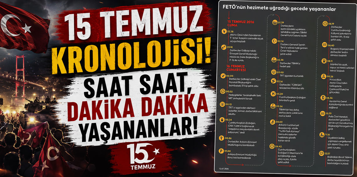 15 Temmuz kronolojisi: Saat saat, dakika dakika yaşananlar