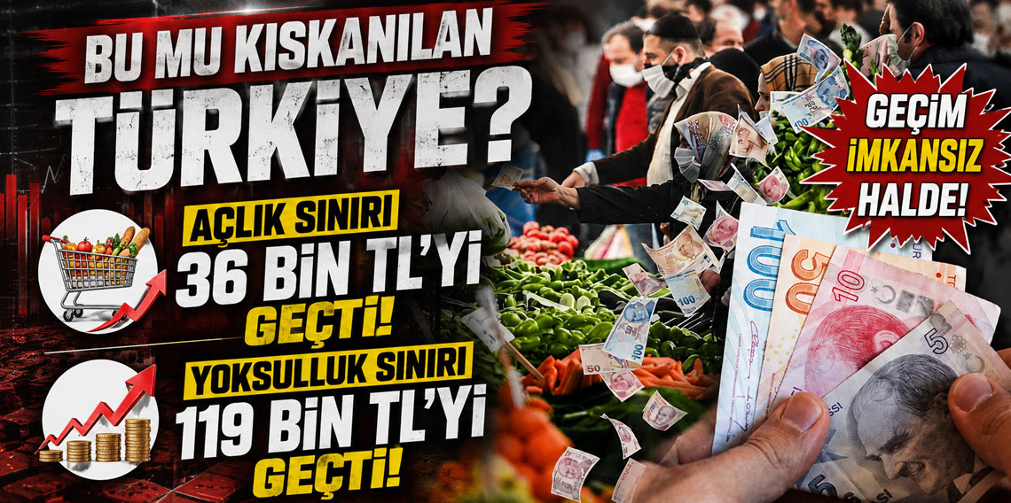 BİSAM Temmuz 2026 raporu açıklandı! Açlık sınırı 36 Bin TL'yi, yoksulluk sınırı 119 Bin TL'yi geçti!