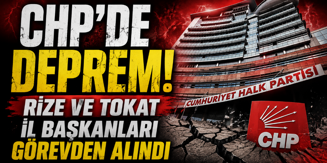 CHP'de Rize ve Tokat dahil 8 il başkanı daha görevden alındı