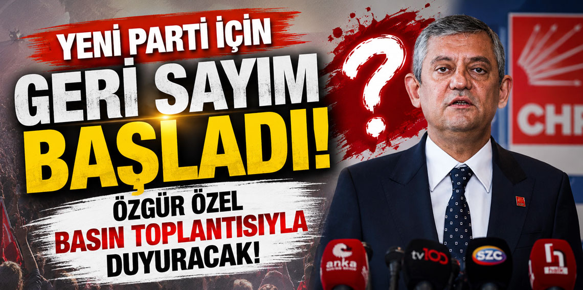 Yeni parti için geri sayım başladı! Özel basın toplantısı planlıyor!