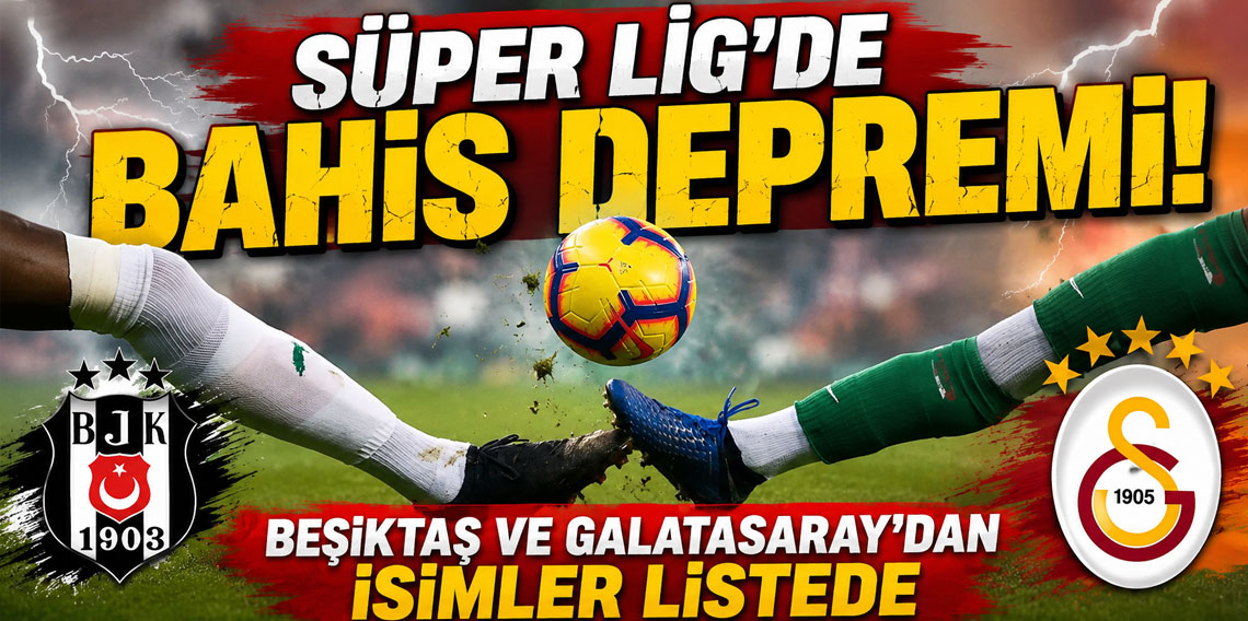 Süper Lig'de bahis depremi! Beşiktaş ve Galatasaray'dan isimler listede