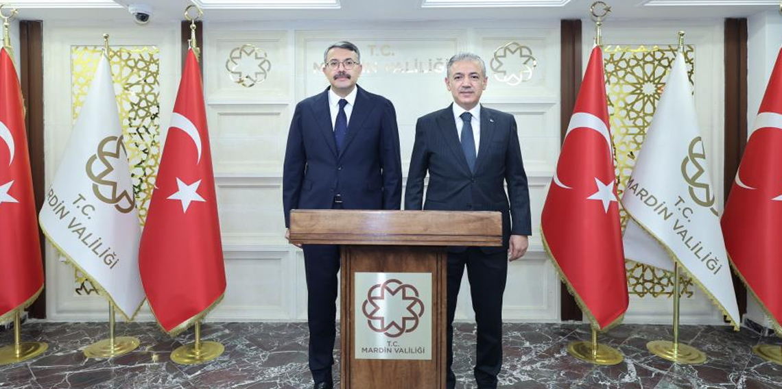 İçişleri Bakan Yardımcısı Çelik, Mardin Valisi Akkoyun ile bir araya geldi