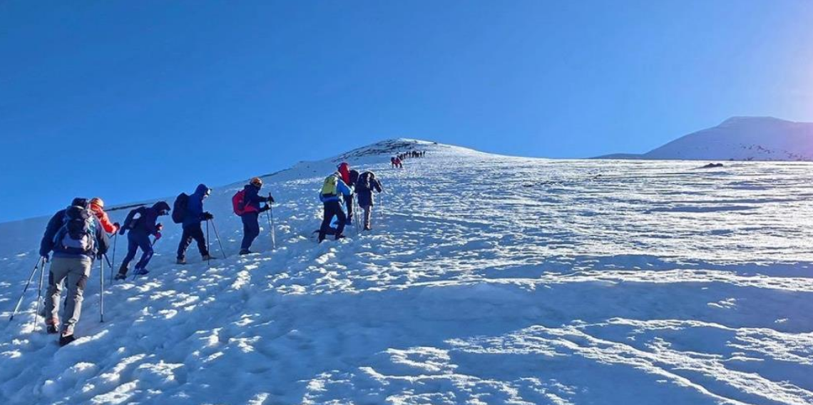 Ordulu dağcılar zirve yaptı