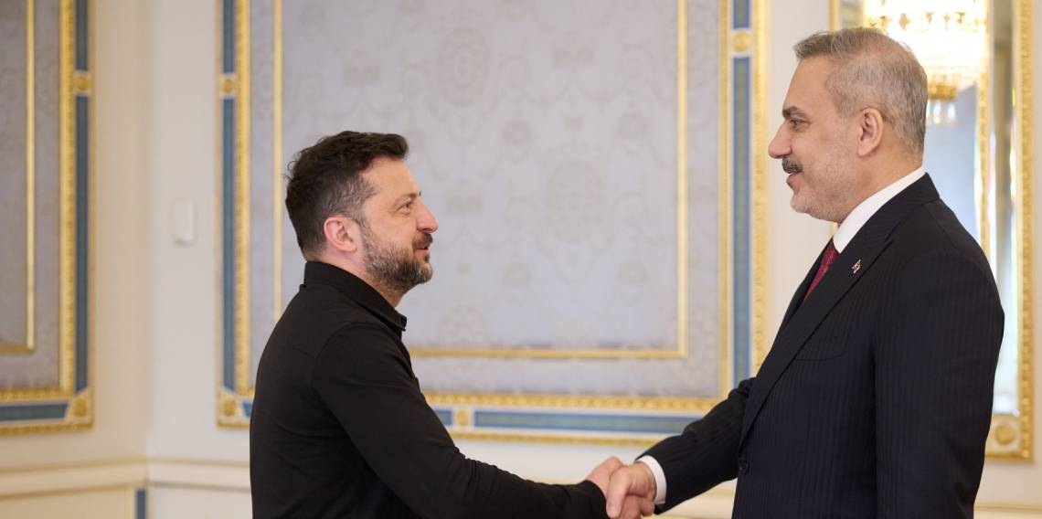 Zelenskiy'den, barışın sağlanmasına yönelik çabaları nedeniyle Bakan Fidan’a teşekkür