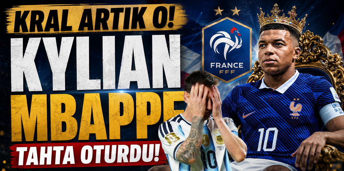 Kral artık o! Kylian Mbappe, Lionel Messi'nin tahtını yıktı!