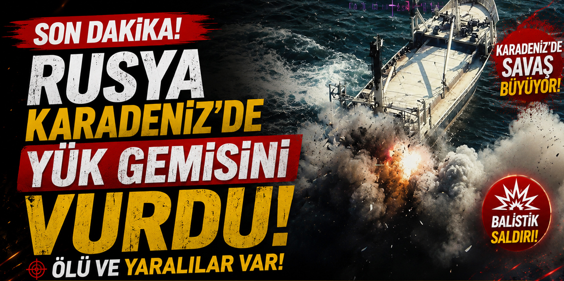 Rusya, Karadeniz’de yük gemisini vurdu
