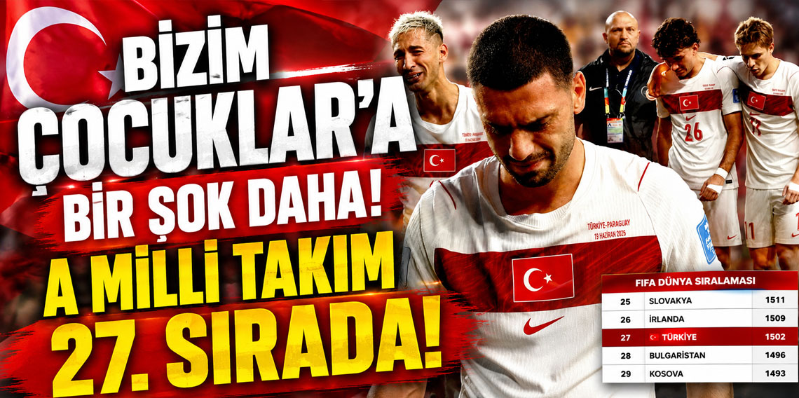 FIFA dünya sıralaması güncellendi: A Milli Takım 27. sırada