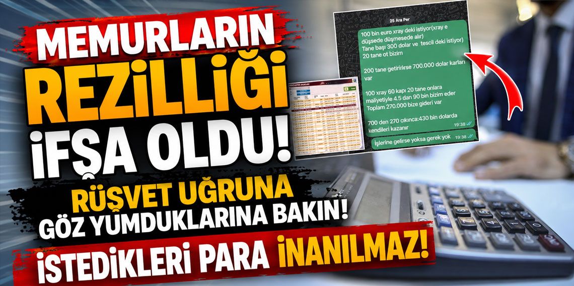 Memurların rüşvet yazışmaları! Uyuşturucu taşıyan tır için 270 bin Euro istemişler!