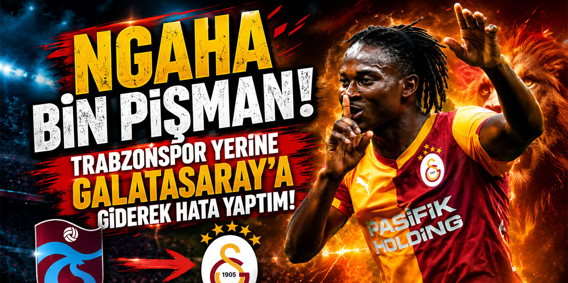 NGAHA BİN PİŞMAN! TRABZONSPOR YERİNE GALATASARAY’A GİDEREK HATA YAPTIM!