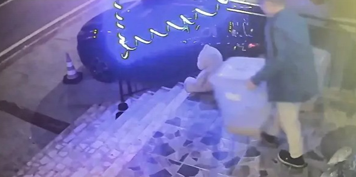 İlginç hırsızlık: Petshop önündeki mama kutusunu çaldı