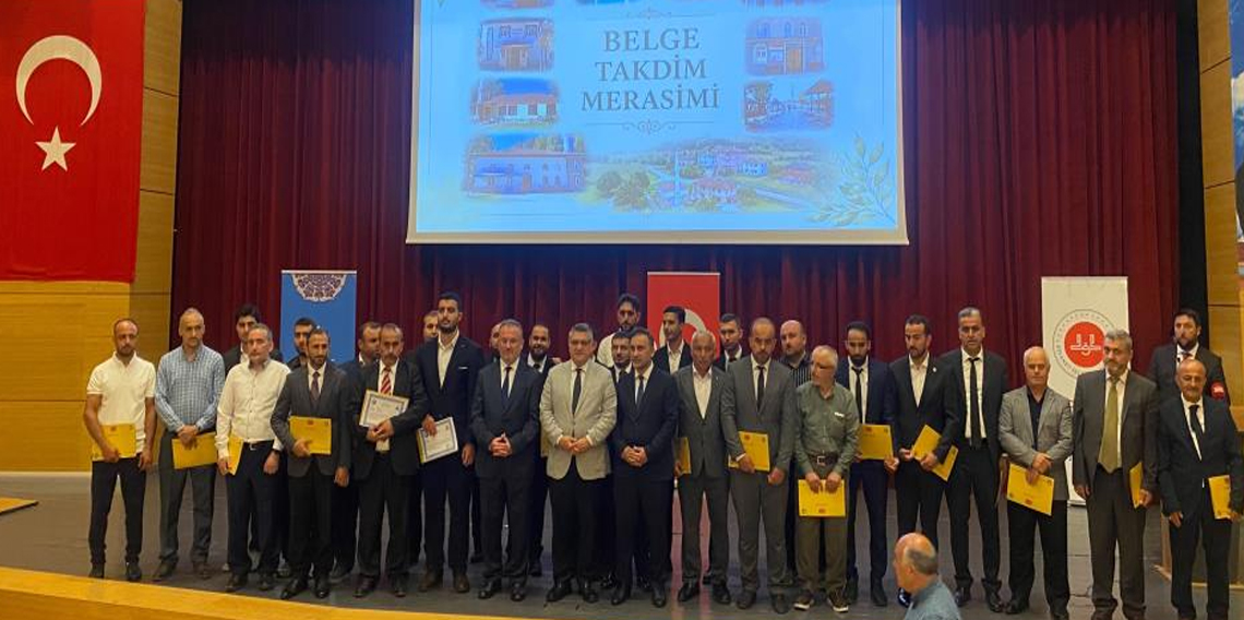 Sinop'ta örnek cami bahçelerine başarı belgesi