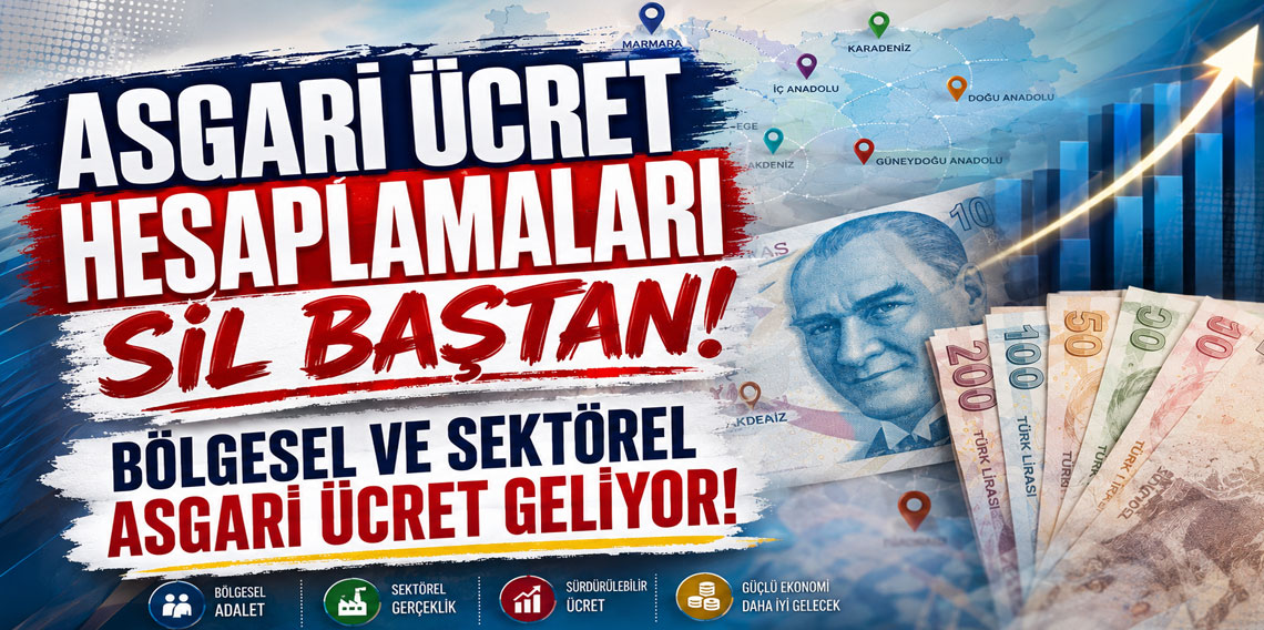 Asgari ücret hesaplamaları sil baştan: Bölgesel ve sektörel asgari ücret geliyor!