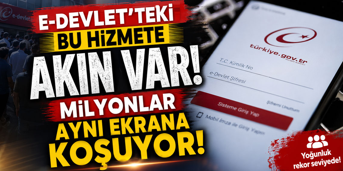 e-Devlet'te en çok kullanılan hizmet belli oldu