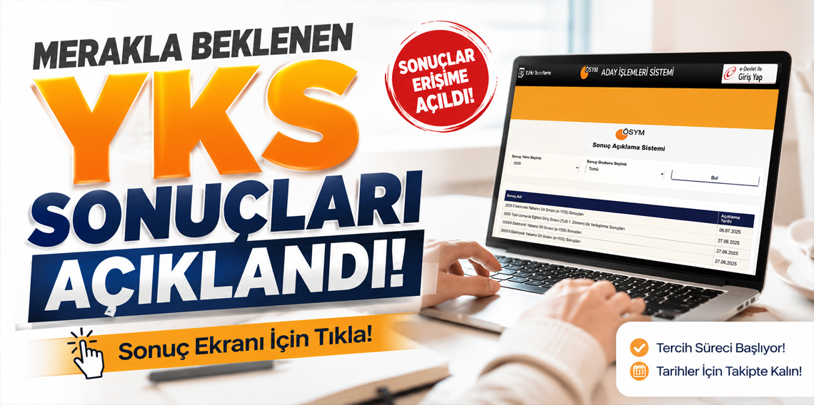 YKS 2026 Sonuçları Açıklandı! T.C. Kimlik Numarası ile Sonucunuzu Hemen Sorgulayın